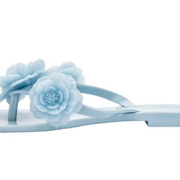 Melissa Harmonic Springtime Flip Flop Blue - Picture 4 of 6